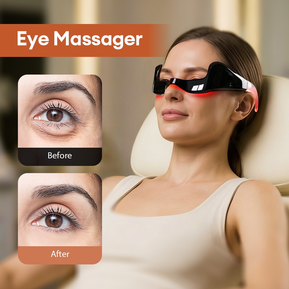 Light Therapy Glasses - Masajeador Eléctrico para Ojos con Terapia